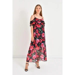 Volanlı Maxi Elbise