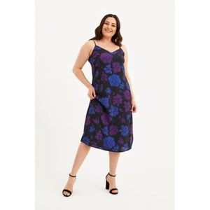 İp Askılı Midi Elbise