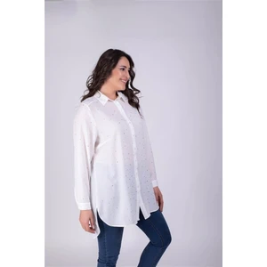 Yaldız Baskılı Uzun Gömlek