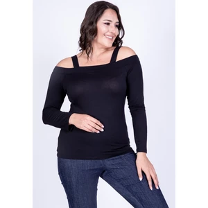 Askılı Karmen Yaka Tişört