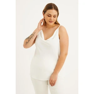 Astarlı Degaje Yaka Bluz