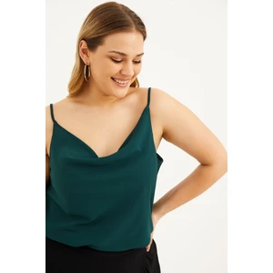 Degaje Yaka İp Askılı Bluz