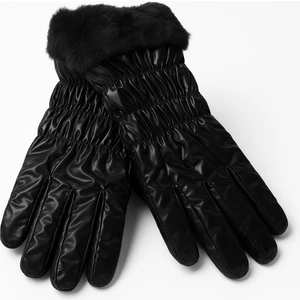 Aydın Şapkacınız  Kadın Kışlık Dokunmatik Eldiven – Içi Polarlı Kürklü, Sıcak Tutan, Şık ve Rahat Model