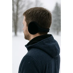 Aydın Şapkacınız Unisex Siyah Kışlık Içi Polarlı Enseden Takılan Kulaklık – Soğuktan Koruyan  Termal Model
