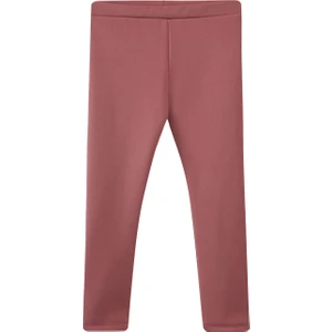 Koyu Pudra Kız Çocuk Içi Peluş Extra Kalın Kışlık Tayt