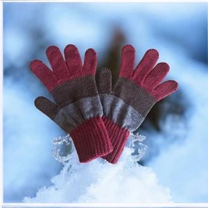 Eleven Market Garson Beden Erkek Çocuk Eldiven Bordo - 8-12 Yaş