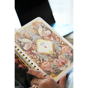 Victoria's Journals Spiralli Sert Kapak 2026 Haftalık Motivasyon Ajandası A5