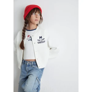 M Logo Patchli Ekru Bomber Ceket 7S10086-70057