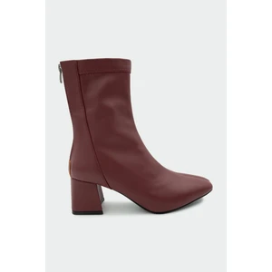 Dixi Bordo Deri Küt Burun Streç Bot