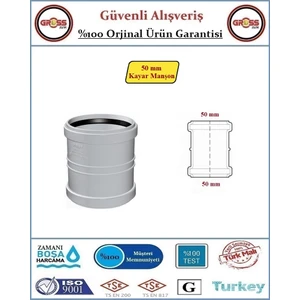 Pvc Kayar Manşon - 50mm