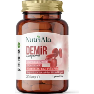 Nutriala Lipozomal Demir 30 Bitkisel Kapsül