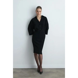 Krep Kalem Etek - Siyah