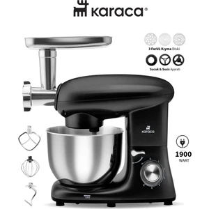 1900W 5,5 Litre Çırpma Karıştırma, Yoğurma Kıyma ve Hamur Yoğurma Makinesi & Mutfak Şefi