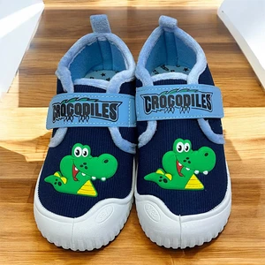 Dinazor Desenli Ev Okul Kıreş Içeri ve Dışarı Çocuk Panduf Ayakkabı