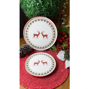 Yılbaşı Servis Tabağı Kokina 27 cm Stackable  6 Adet