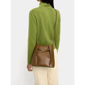 Yan Katlamalı Bucket Çanta