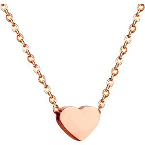 Mini Kalpli Çelik Kolye