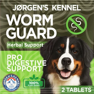 Jorgens Kennel Köpek Için %100 Iç Parazit Tableti Bitkisel ve Hapı 2 Tablet| Bağırsak Sağlığı & Sindirim Desteği
