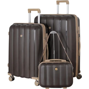 Mçs Polipropilen 3'lü Valiz Seti Büyük & Orta & Makyaj V305