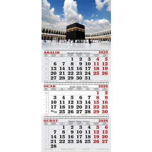 GENC DIJITAL BASKI 2026 Yılı Gemici Takvimi-Kâbe ve Gökyüzü