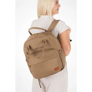 Anne Bebek Bakım Çantası Arya Modeli Bondit Hafif Kumaş Termoslu Biberon Cepli Puset Askı Aparatlı Su Geçirmez Fonksiyonel Omuz ve El Çantası