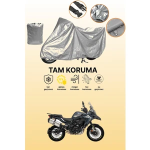 Gri Benelli Trk 502X Uyumlu Motosiklet Brandası, Koruyucu Örtü, Motor Branda