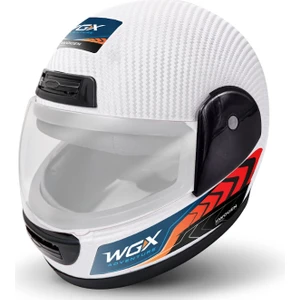 Fullface Kask Karbon Beyaz (L)