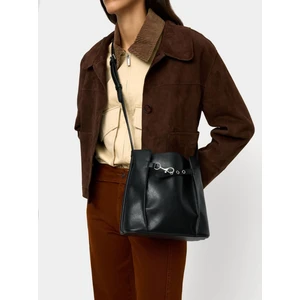 Yan Katlamalı Bucket Çanta