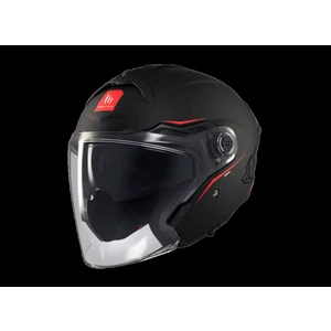 Mt Helmets Kask mt Cosmo Sv Çenesiz Gözlüklü Mat Siyah