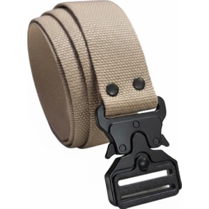 Kemer Dünyası Anti Alerjik Plastik Tokalı X-Ray De Ötmeyen Taktik Palaska Kemer Bej