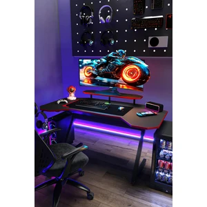 Profesyonel Oyuncu Masası - Rgb Ledli - Bilgisayar Masası - Gamer - Çalışma Masası - 140*75*70 cm