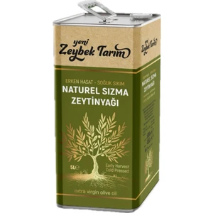 Yeni Zeybek Tarım Soğuk Sıkım Natürel Sızma 5lt (4800GR) Zeytinyağı
