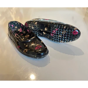 Karışık Desenli Çiçekli Kadın Lastik Bahçe ve Iş Ayakkabısı