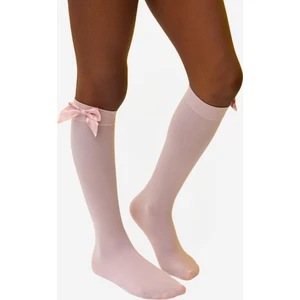 Katia & Bony Kız Çocuk Fiyonklu Dizaltı Çorap Pembe