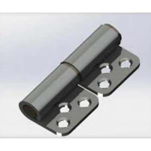 Ø16MM Delikli Tek Saçlı  Mil Menteşe Tekli (1 Adet)