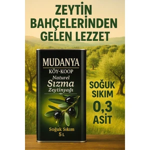 Soğuk Sıkım Sızma Natürel 5lt (4800GR) Zeytinyağı
