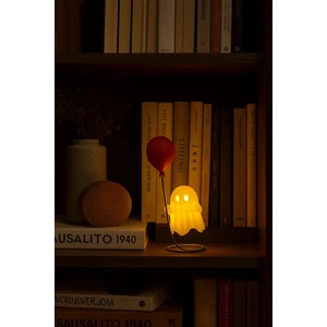 Novatech İnovasyon Balon Tutan Hayalet Figürü Pilli Mum Ile Kullanım Masa Üstü Dekoru Ev Dekorasyonu Hediye Alternatifi