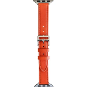 Apple Watch 11-10(42MM) 9-8-7(41MM) 6 5 4 SE(40MM) 3 2 (38MM) Uyumlu Slim Ince Pu Deri Kordon Kayış