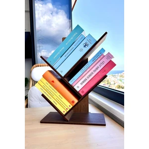 Vigo Wood Masaüstü Ağaç Kitaplık-MK20