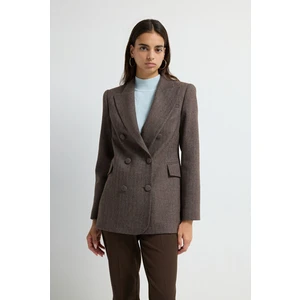 Adl Kruvaze Ceket Kahve 11945696000