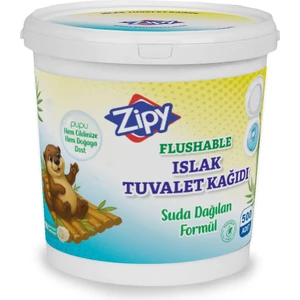 500 Adet'li %100 Selüloz Ve Tuvalete Atılabilen Suda Çözünen Islak Tuvalet Kağıdı