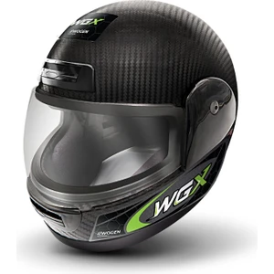 Fullface Kask Karbon Siyah-Yeşil (L)