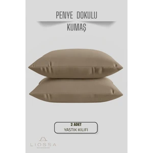 Premium Softtouch™ | 2’li Penye Yastık Kılıfı Seti | %100 Pamuk | 50X70 cm | Fermuarlı | Jersey Kumaş