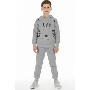 Erkek Çocuk Eşofman Takım Baskılı Kışlık Şardonlu