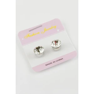 Fantastik Store Tek Taş Mıknatıslı Cam Küpe ( 7 Mm)