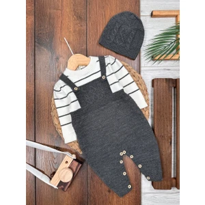 Kids Kingdom Pamuklu Triko Şapkalı Tulum 2li Erkek Bebek Takım