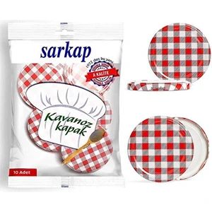 4 Adet   Sarkap Kavanoz Kapağı 10'lu