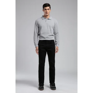 Lee Cooper Ricky Yüksek Bel Düz Kesim Düz Paça Siyah Erkek Jean Pantolon