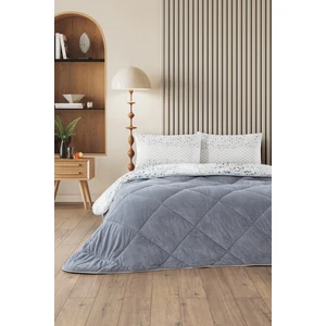 Evoria Çift Kişilik Wellsoft Yorgan Uyku Seti Lastikli Çarşaf+Yastık Kılıflı Çift Kişilik Uyku Seti