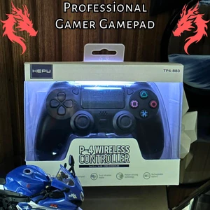 Deluxe Ps4 ve Pc Uyumlu Bluetooth Gamepad – Kablosuz Siyah Oyun Kolu & Joystick